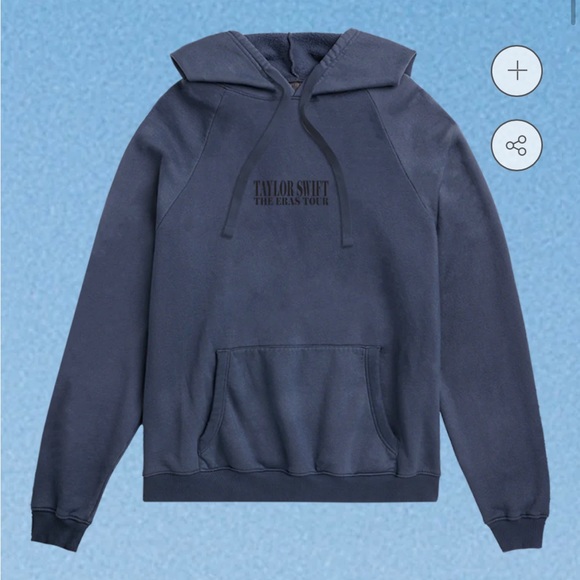 Taylor Swift Tops - Taylor Swift Eras Tour XS Washed Blue Hoodie Authentic New